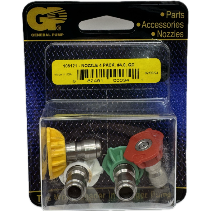 Pressure Washer Nozzle Tip Set - 4.0